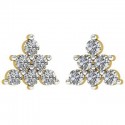 Natural Diamond Earrings 0.42 CT / 2.30 gm Gold