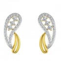 Natural Diamond Earrings 0.49 CT / 3.90 gm Gold