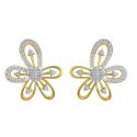 Natural Diamond Earrings 0.758 CT / 5.75 gm Gold