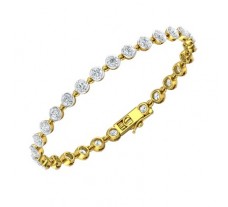 Natural Diamond Bracelets 3.92 CT / 10.00 gm Gold