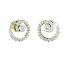 Natural Diamond Earrings 0.49 CT / 3.00 gm Gold