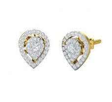 Natural Diamond Earrings 0.74 CT / 3.39 gm Gold