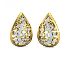 Natural Diamond Earrings 0.26 CT / 3.60 gm Gold
