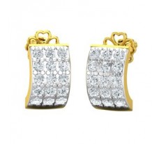 Natural Diamond Earrings 0.60 CT / 2.97 gm Gold