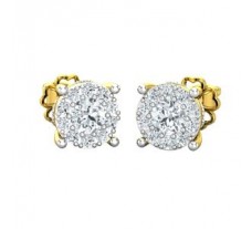 Natural Diamond Earrings 0.72 CT / 2.90 gm Gold