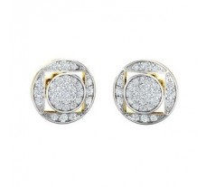 Natural Diamond Earrings 0.50 CT / 2.00 gm Gold