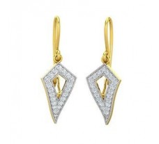 Natural Diamond Earrings 0.59 CT / 3.70 gm Gold