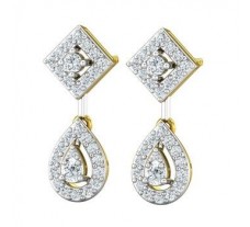 Natural Diamond Earrings 0.73 CT / 4.69 gm Gold