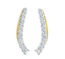Natural Diamond Earrings 0.57 CT / 2.40 gm Gold