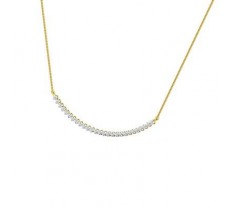 Single Line Diamond Necklace 1.62 CT / 13.10 gm Gold
