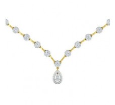 Natural Diamond Necklace 3.21 CT / 24.27 gm Gold