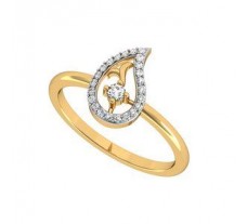Natural Diamond Ring 0.13 CT / 1.90 gm Gold