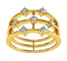 Natural Diamond Ring 0.21 CT / 2.53 gm Gold