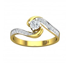 Natural Diamond Ring 0.41 CT / 2.18 gm Gold