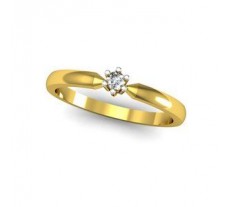 Natural Diamond Ring 0.05 CT / 1.80 gm Gold
