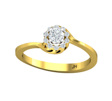 Natural Diamond Ring 0.29 CT / 2.25 gm Gold