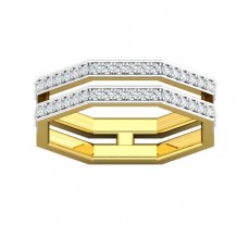 Natural Diamond Ring 0.35 CT / 4.90 gm Gold