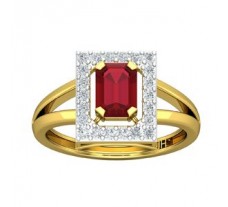 Natural Diamond & Gemstone Ring 1.71 CT / 3.76 gm Gold