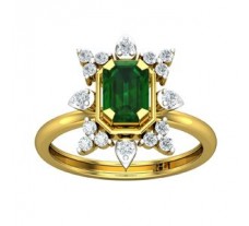 Natural Diamond & Gemstone Ring 1.51 CT / 3.75 gm Gold