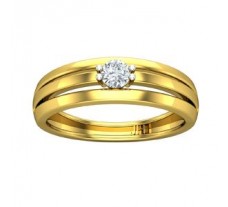 Natural Diamond Ring for Men 0.25 CT / 5.20 gm Gold