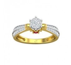 Natural Diamond & Gemstone Gold Ring