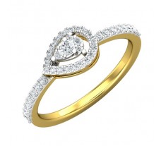 Natural Diamond Ring 0.22 CT / 2.35 gm Gold