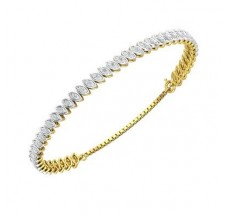 Natural Diamond Bracelets 0.72 CT / 9.31 gm Gold