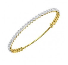 Natural Diamond Bracelets 0.71 CT / 5.89 gm Gold