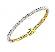 Natural Diamond Bracelets 4.32 CT / 15.17 gm Gold