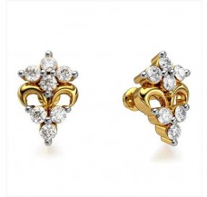 Diamond Earrings 0.21 CT / 2.25 gm Gold