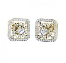 Natural Diamond Earrings 1.37 CT / 5.19 gm Gold