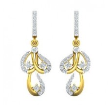 Natural Diamond Earrings 0.57 CT / 4.12 gm Gold