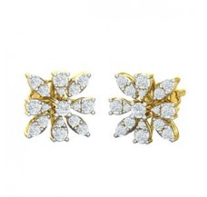 Natural Diamond Earrings 0.67 CT / 3.00 gm Gold