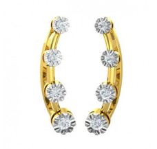 Natural Diamond Earrings 0.13 CT / 1.30 gm Gold