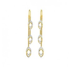Natural Diamond Earrings 1.09 CT / 10.70  gm Gold