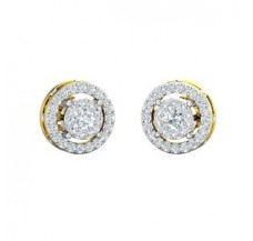 Natural Diamond Earrings 0.84 CT / 3.75 gm Gold