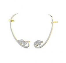 Natural Diamond Earrings 0.86 CT / 7.30  gm Gold