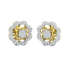 Natural Diamond Earrings 0.52 CT / 4.26  gm Gold