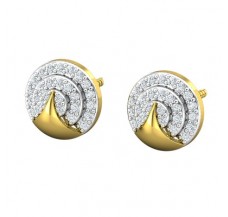 Natural Diamond Earrings 0.31 CT / 3.26 gm Gold
