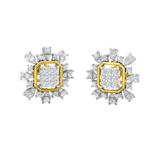 Natural Diamond Earrings 0.79 CT / 5.00 gm Gold