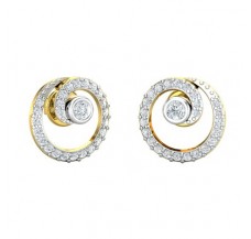 Natural Diamond Earrings 0.49 CT / 3.00 gm Gold