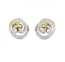 Natural Diamond Earrings 0.80 CT / 3.74 gm Gold