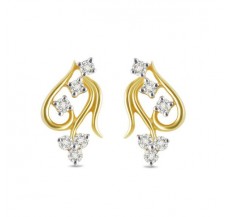 Diamond Earrings 0.27 CT / 3 gm Gold