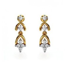 Diamond Earrings 0.19 CT / 3.00 gm Gold