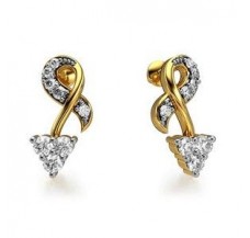 Diamond Earrings 0.23 CT / 2.50 gm Gold