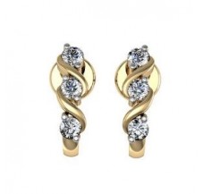 Diamond Earrings 0.24 CT / 2.50 gm Gold