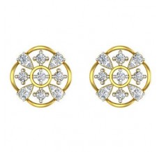 Natural Diamond Earrings 0.69 CT / 4.10 gm Gold
