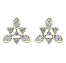 Natural Diamond Earrings 0.55 CT / 3.70 gm Gold