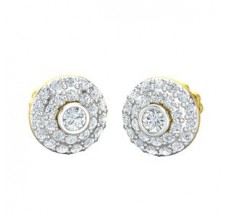 Natural Diamond Earrings 0.63 CT / 3.12 gm Gold