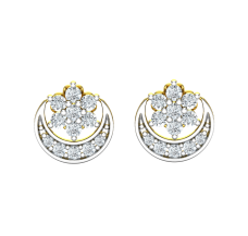 Natural Diamond Earrings 0.282 CT / 2.60 gm Gold